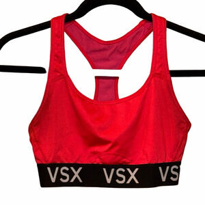 Victoria's Secret VSX Sports Bra Coral Red Size Small